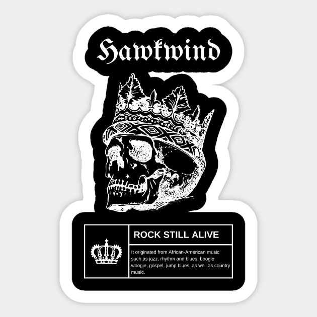 King Vintage Hawkwind Sticker by more style brother
